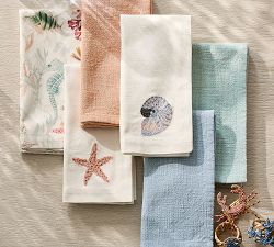 Enchanted Sea Cotton Napkins - Mixed Set of 4