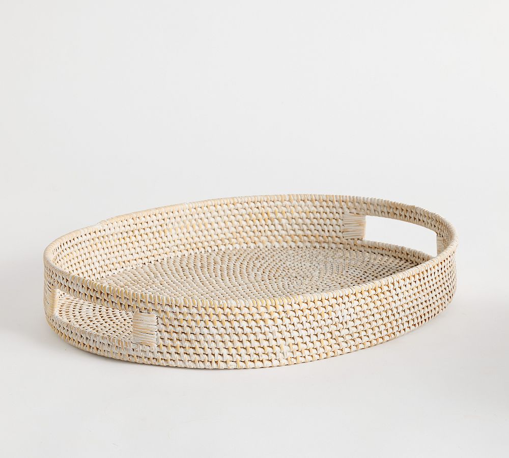 Tava Handwoven Oval Handled Tray