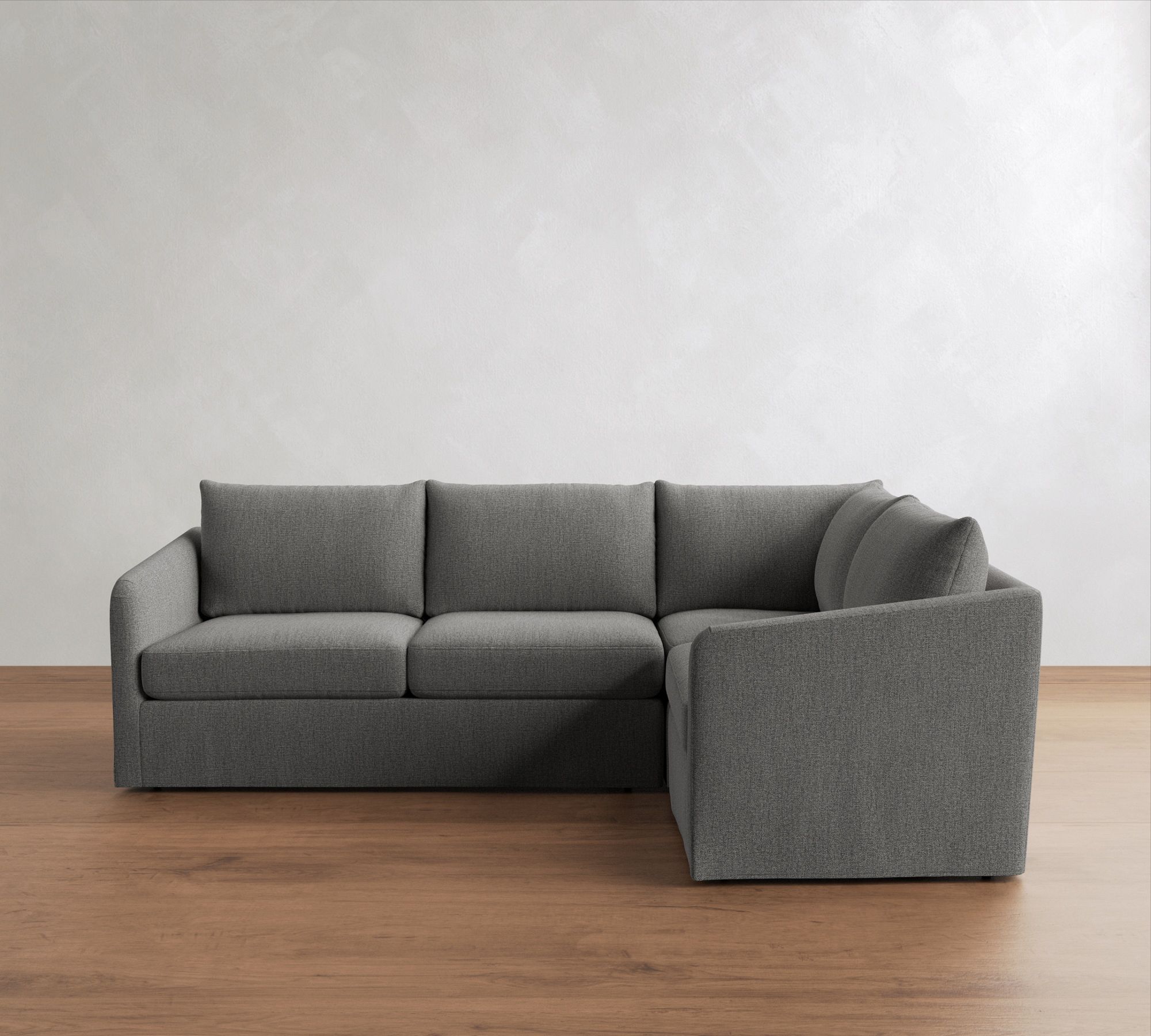 Charlotte Slipcovered 3-Piece Sectional (100")