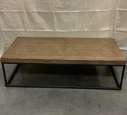 Open Box: Malcolm Rectangular Coffee Table (60") - Glazed Pine