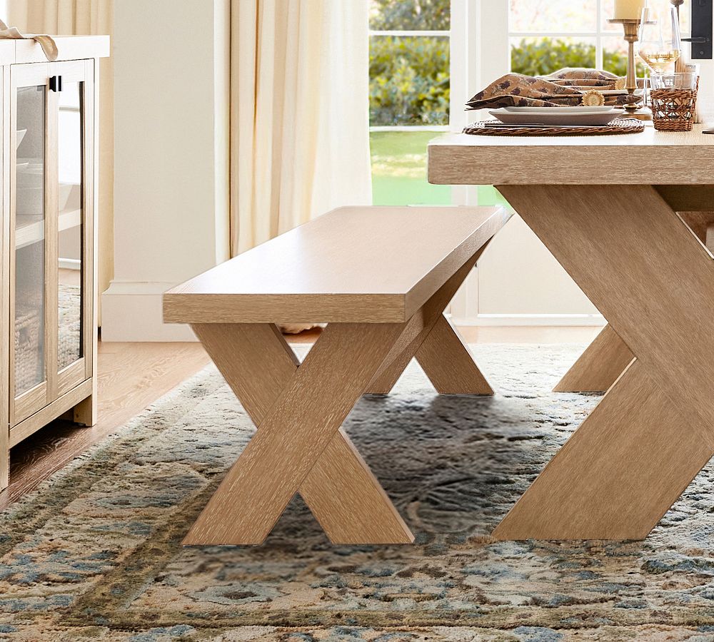 Modern Farmhouse Dining Bench (76") by Pottery Barn