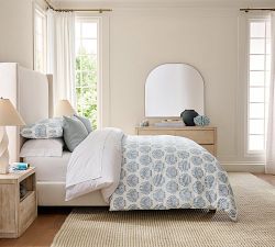 Shell Motif Percale Comforter Sham