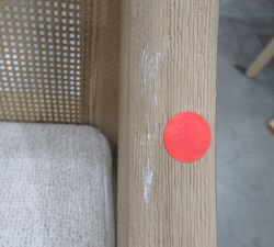 Open Box: Atwood Cane Counter Stool (26") - Performance Boucle Oatmeal, Seadrift