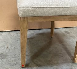 Open Box: Layton Upholstered Dining Chair - Basketweave Slub Oatmeal, Seadrift