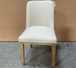 Open Box: Layton Upholstered Dining Chair - Basketweave Slub Oatmeal, Seadrift