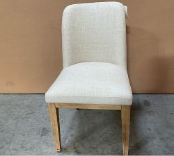 Open Box: Layton Upholstered Dining Chair - Basketweave Slub Oatmeal, Seadrift