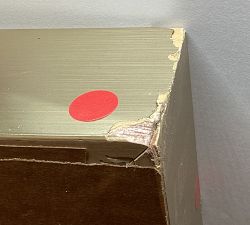 Open Box: Reflection Stream Framed Canvas (40" x 40") - Champagne