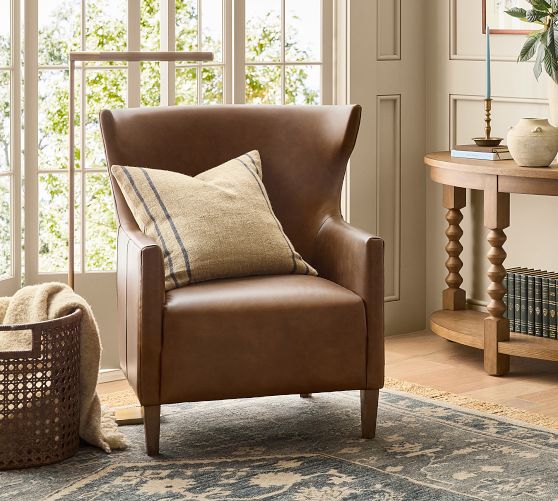 Brazos Leather Chair by Pottery Barn