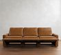 PB Comfort Modern Square Arm Leather Power Reclining Sofa (79"&ndash;112")