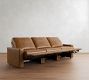 PB Comfort Modern Square Arm Leather Power Reclining Sofa (79"&ndash;112")