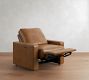 PB Comfort Modern Square Arm Leather Recliner