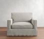 PB Comfort Square Arm Slipcovered Chair and a Half