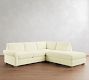 PB Comfort Modern Roll Arm 3-Piece Bumper Sectional (108")