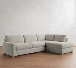 PB Comfort Modern Square Arm Return Bumper Sectional (121")