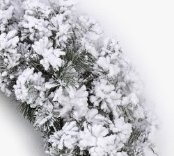 Faux Flocked Blackmore Wreath - 24"