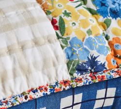 Open Box: Lana Handcrafted Patchwork Cotton Quilted Sham