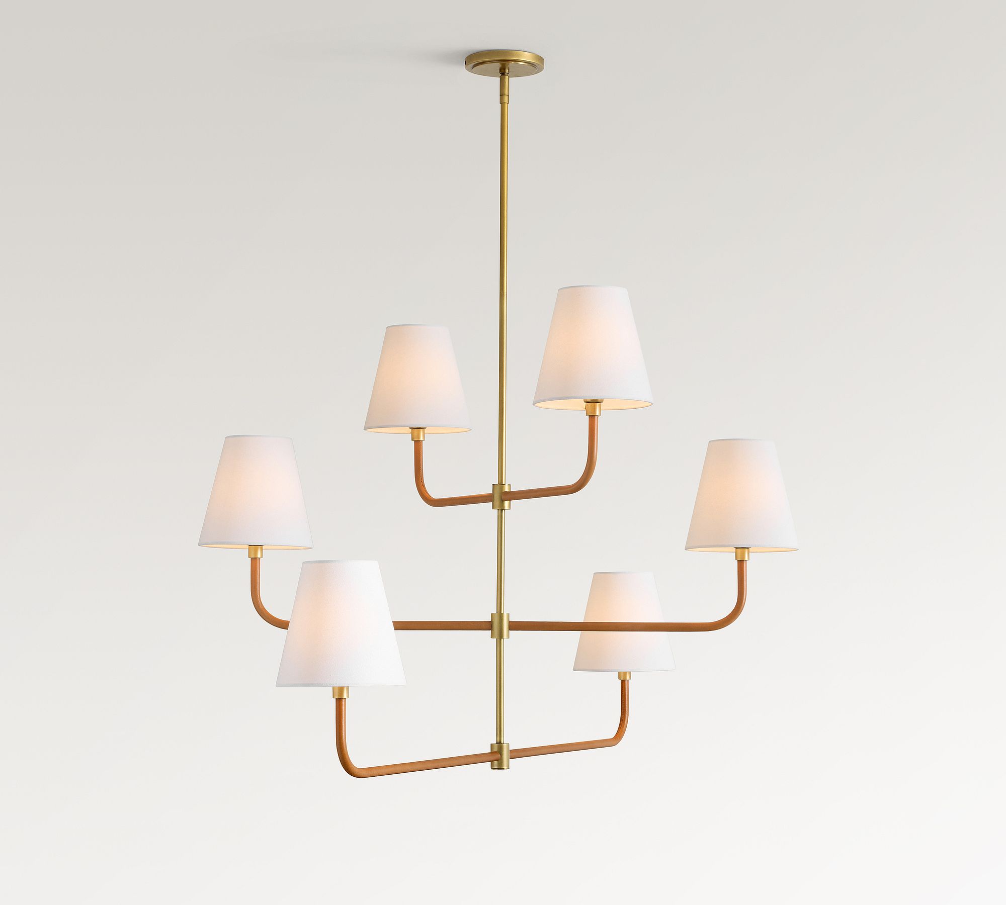 Harrison Leather Mobile Chandelier (47")