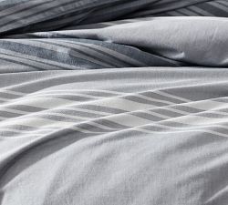 Maxime 3-Piece Striped Cotton Comforter &amp; Shams Set