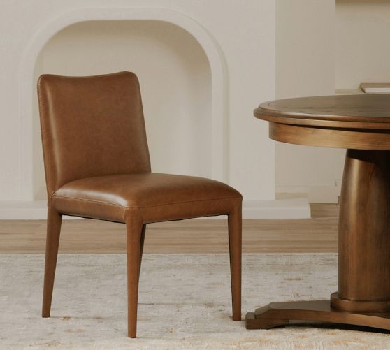Sloane Leather Dining Chair - Set of 2 by Pottery Barn