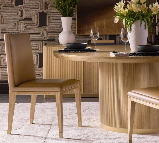 Paxon Faux Leather Dining Chairs - Set of 2 by Pottery Barn
