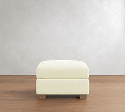 PB Comfort Modern Roll Arm Storage Ottoman