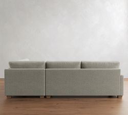 PB Comfort Modern Square Arm Return Bumper Sectional (121")