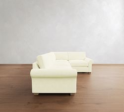 PB Comfort Modern Roll Arm 3-Piece Sectional (115")