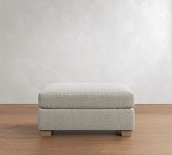 PB Comfort Modern Square Arm Ottoman and a Half