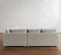 PB Comfort Modern Square Arm 3-Piece Wedge Sectional (115")