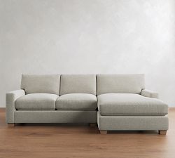 PB Comfort Modern Square Arm Chaise Sectional (100"-126")