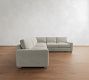 PB Comfort Modern Square Arm 3-Piece L-Shaped Sectional (106")