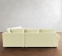 PB Comfort Modern Roll Arm 3-Piece L-Shaped Sectional (108")