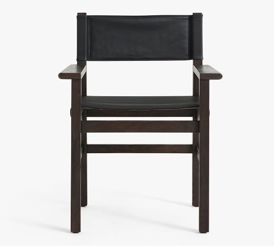Segura Leather Dining Armchair by Pottery Barn