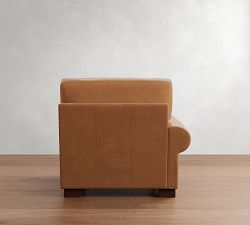 Build Your Own Turner Roll Arm Leather Sectional