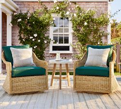 Westport Wicker Swivel Outdoor Lounge Chair
