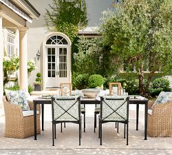 Ellis Metal Outdoor Dining Side &amp; Armchair