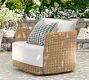 Huntington Wicker Swivel Curved Outdoor Lounge Chair