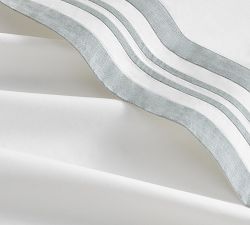 Addison Border Percale Pillowcases - Set of 2