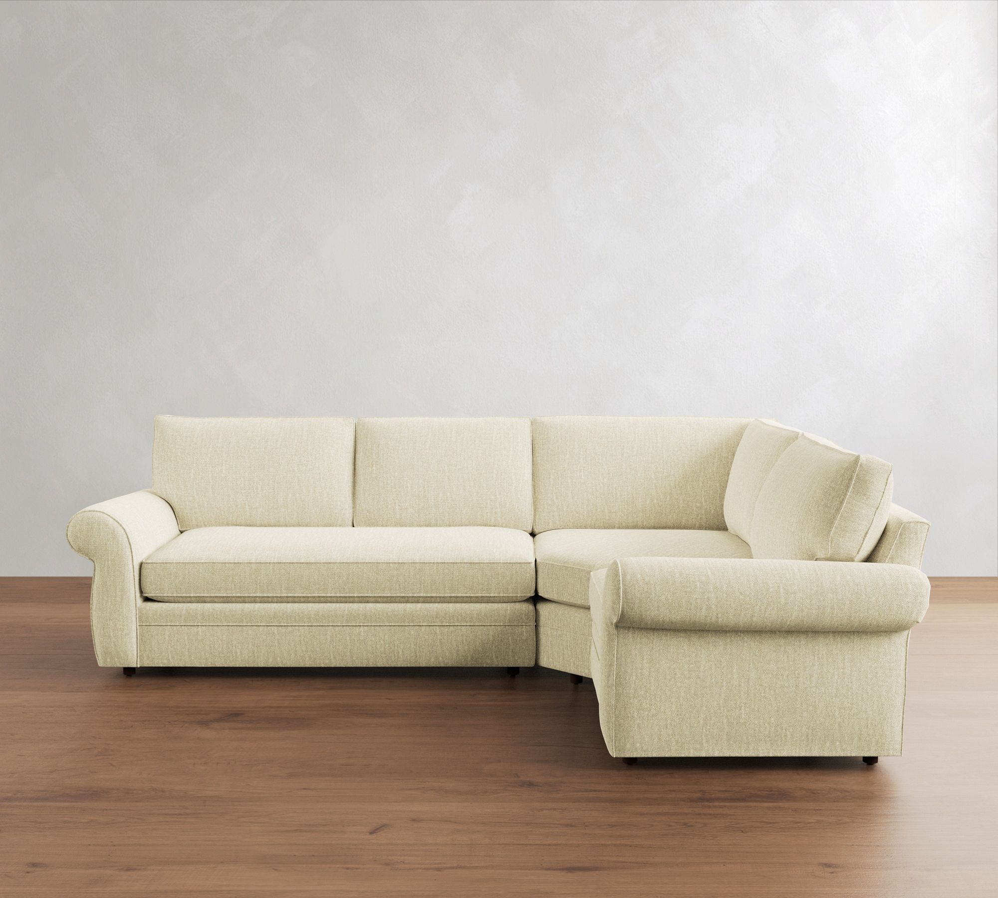 Pearce Roll Arm 3-Piece Wedge Sectional (122"–130") - thumbnail 2