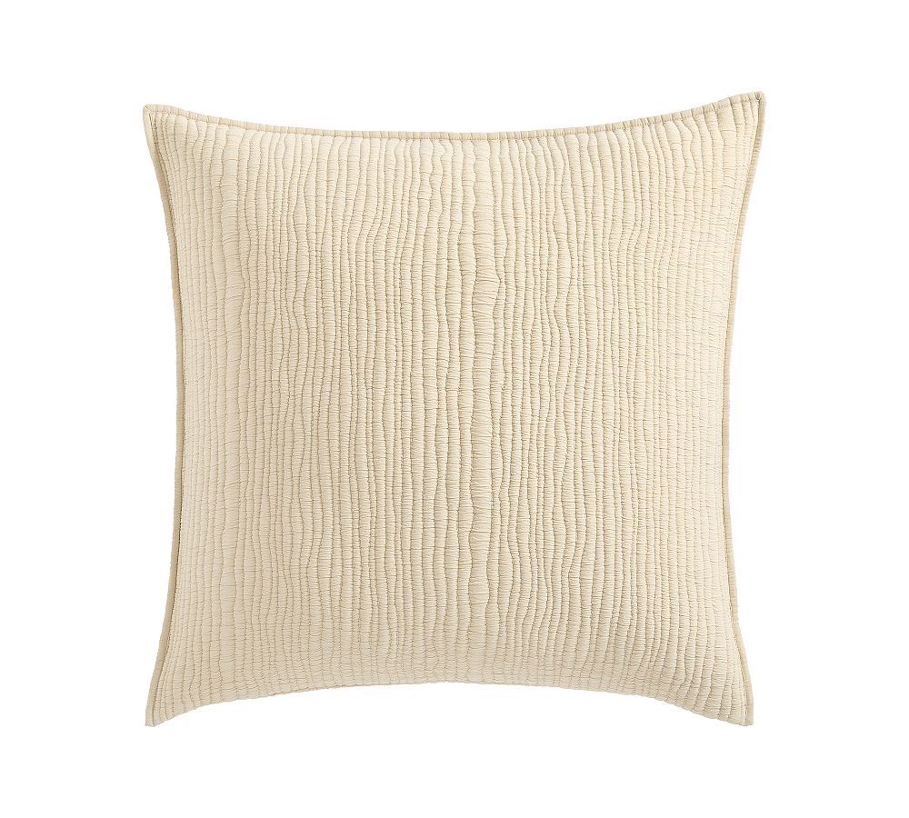 Coastal Washed Quilted Sham - Oatmeal, Euro