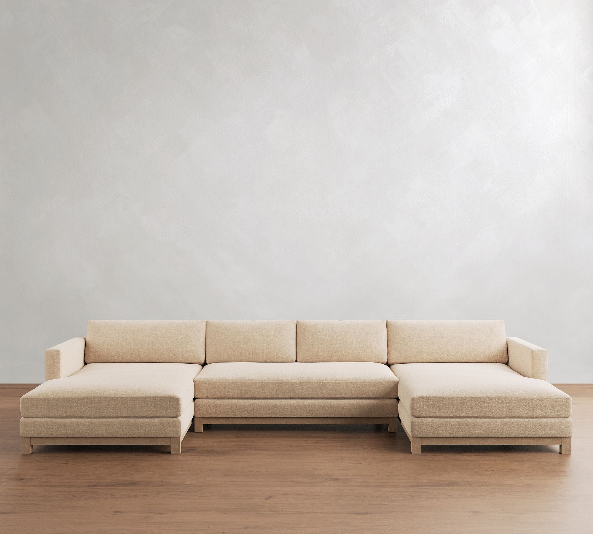 Jake Seadrift Wood Base Double Chaise Sectional (143"–163") - thumbnail 6