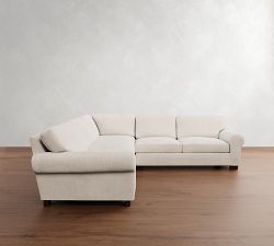 Turner Roll Arm 3-Piece L-Shaped Sectional (112")