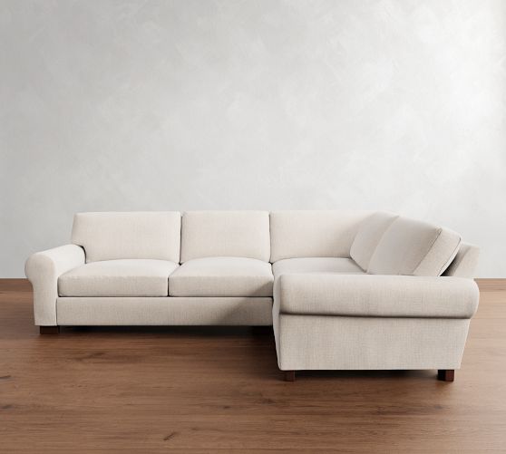 Turner Roll Arm 3-Piece Sectional (113")