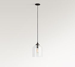 Open Box: City Glass Pendant (10") - Bronze