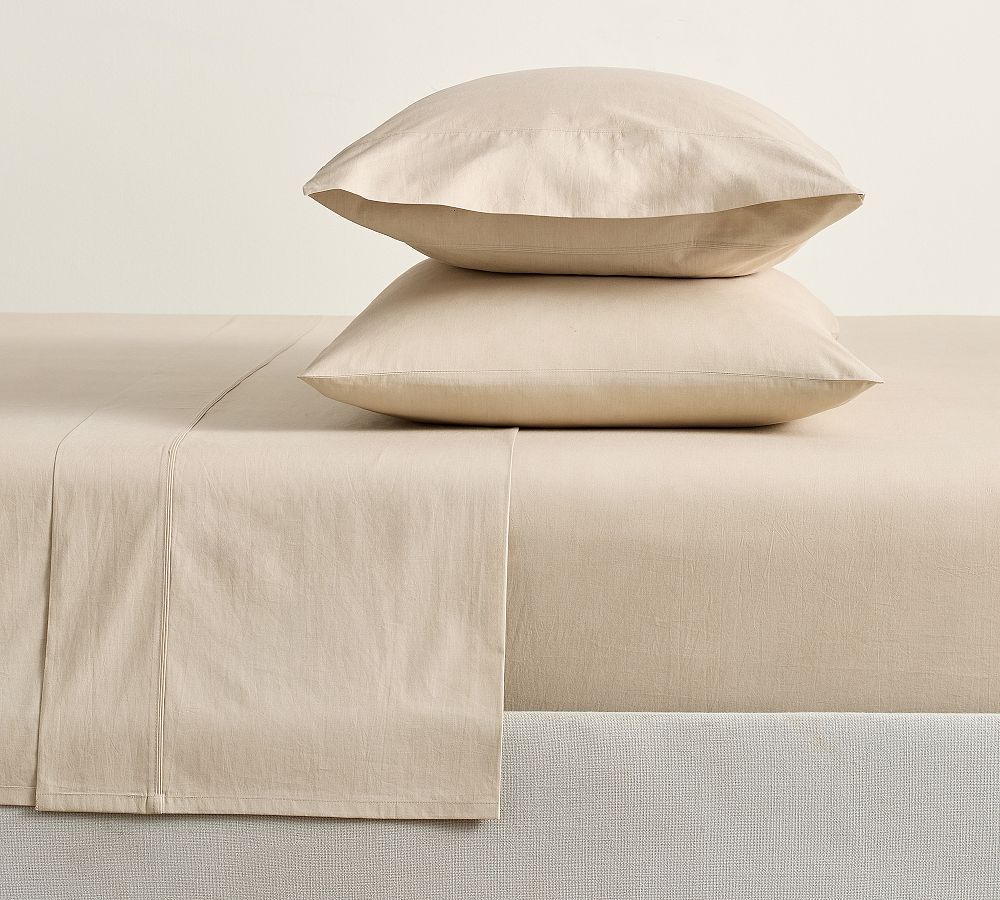 400-Thread-Count Organic Percale Sheet Set - Neutral, King