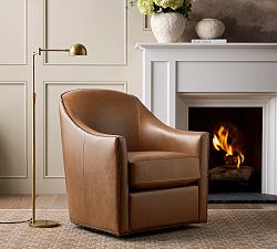 Tillman Leather Swivel Chair