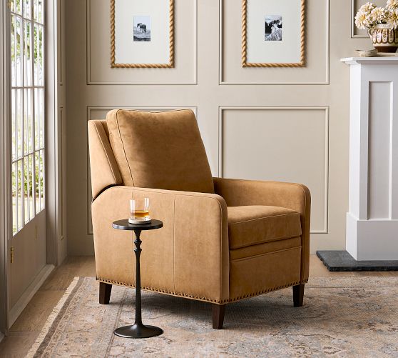 Winston Leather Recliner by Pottery Barn