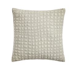 Open Box: Linen Garment Wash Quilted Sham, Euro - Sea Glass