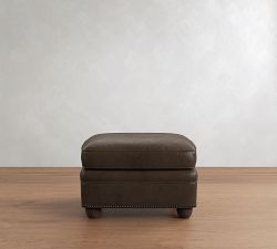 Chesterfield Leather Ottoman