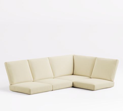 Malibu Metal 4-Piece Sectional Set Cushions